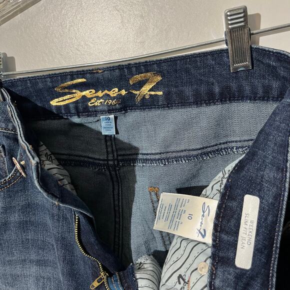 Seven7 Weekend Slim Fit Jeans‎ Denim blue Womans Size 10 - Picture 3 of 8